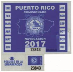 Puerto Rico Watercraft Decal