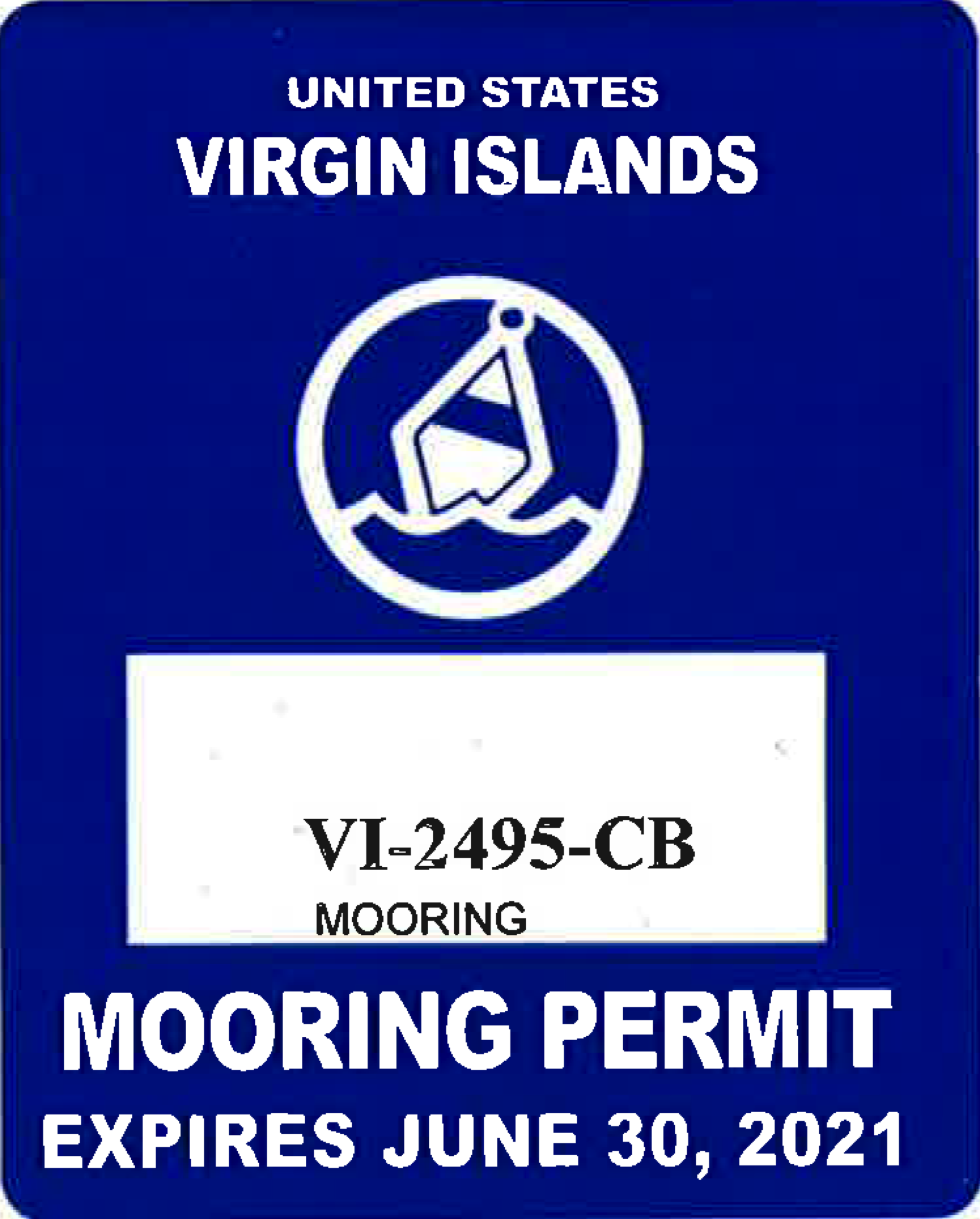 U.S. Virgin Islands Watercraft Decal
