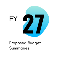 FY27 Proposed Budget Summaries