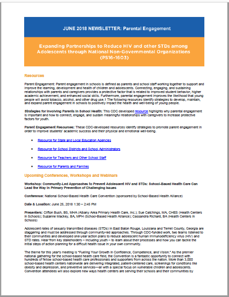 June 2018 Newsletter