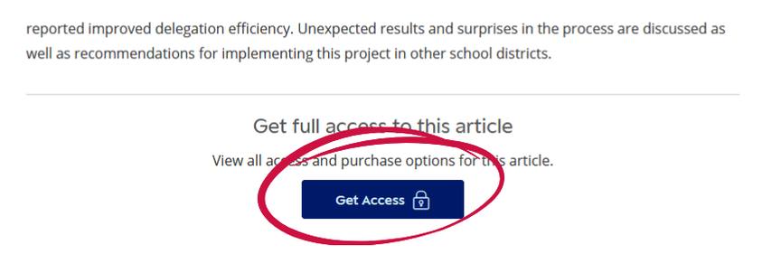 Image shows action button labeled Get Access.