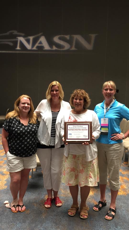 Group photo with Elmer Hawkins Award
