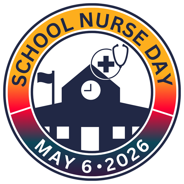 Colorful School Nurse Day 2026 Logo