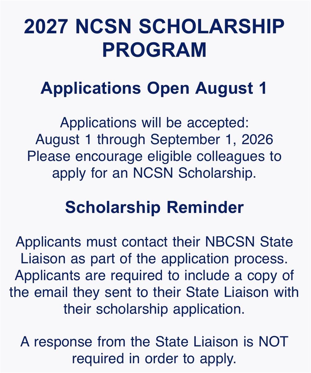 NCSN Scholarship information