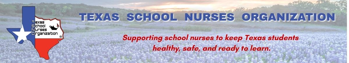 Texas School Nurses Organization logo. This will take you to the homepage