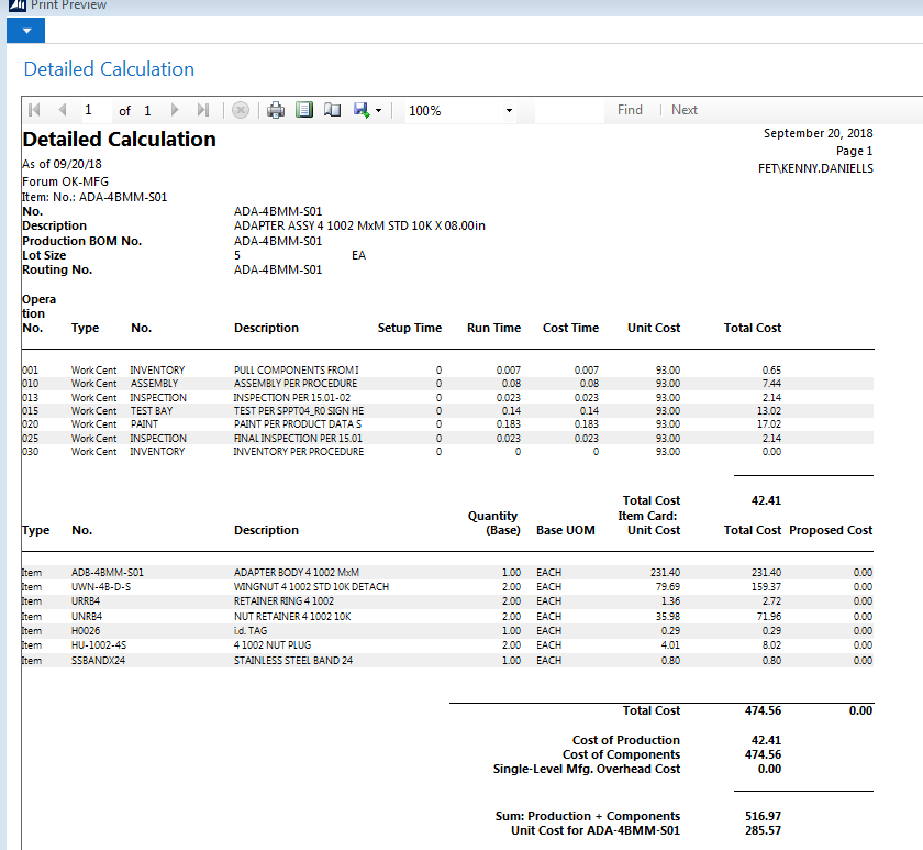 Detailec Calculation