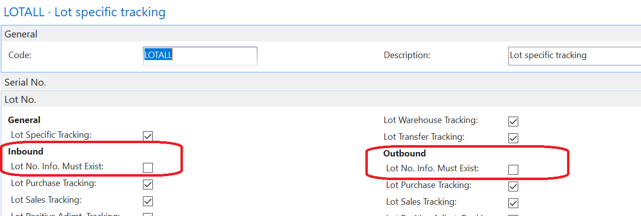 Item Tracking Codes