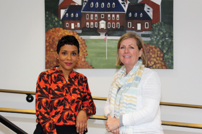 Shelly Betz and Deborah Anderson of Foxcroft School