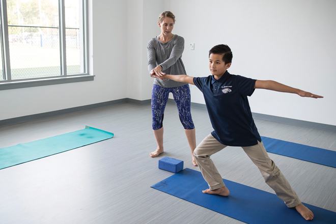 cindy fanikos teaching yoga