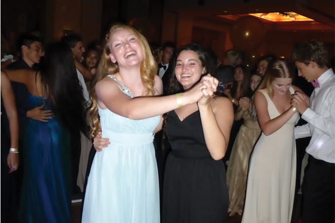 students ballroom dancing