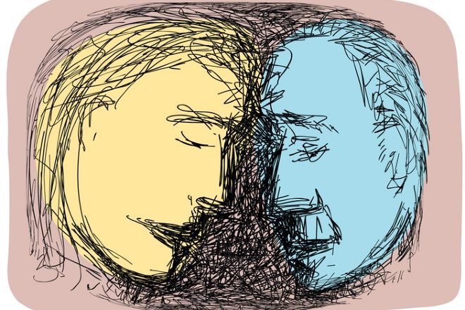 faces in conversation