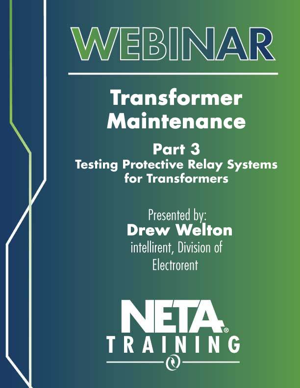 Transformer Maintenance Webinar