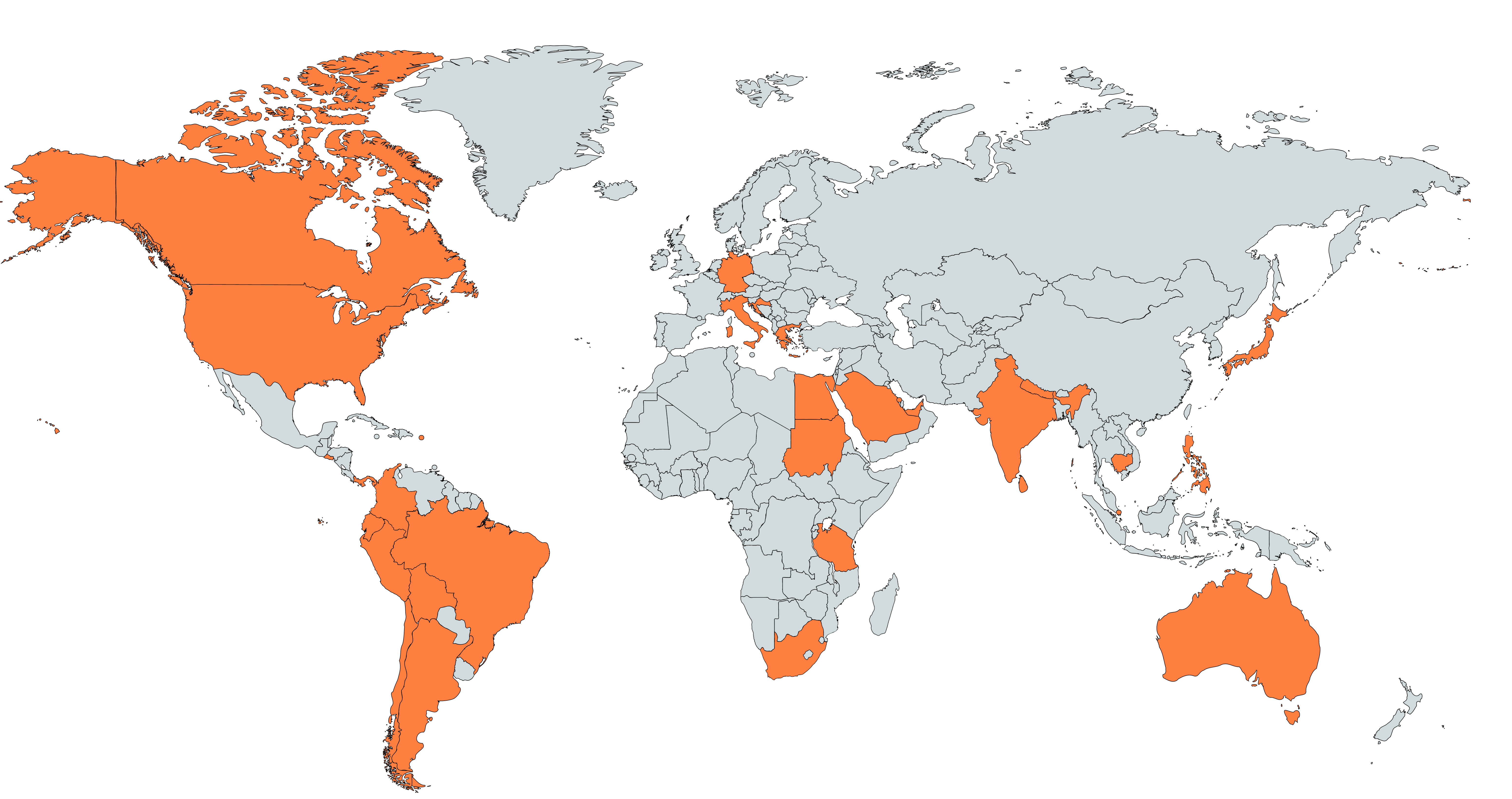 world map through nov