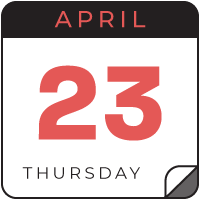 apr 23 calendar icon