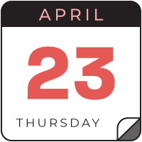 april 23 calendar icon