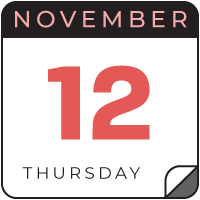 november 12 calendar icon