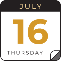 july 16 calendar icon