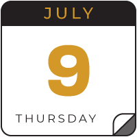 july 9 calendar icon