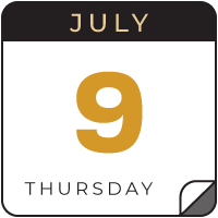july 9 calendar icon