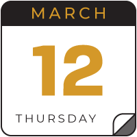 march 12 calendar icon
