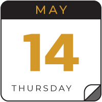 may 14 calendar icon