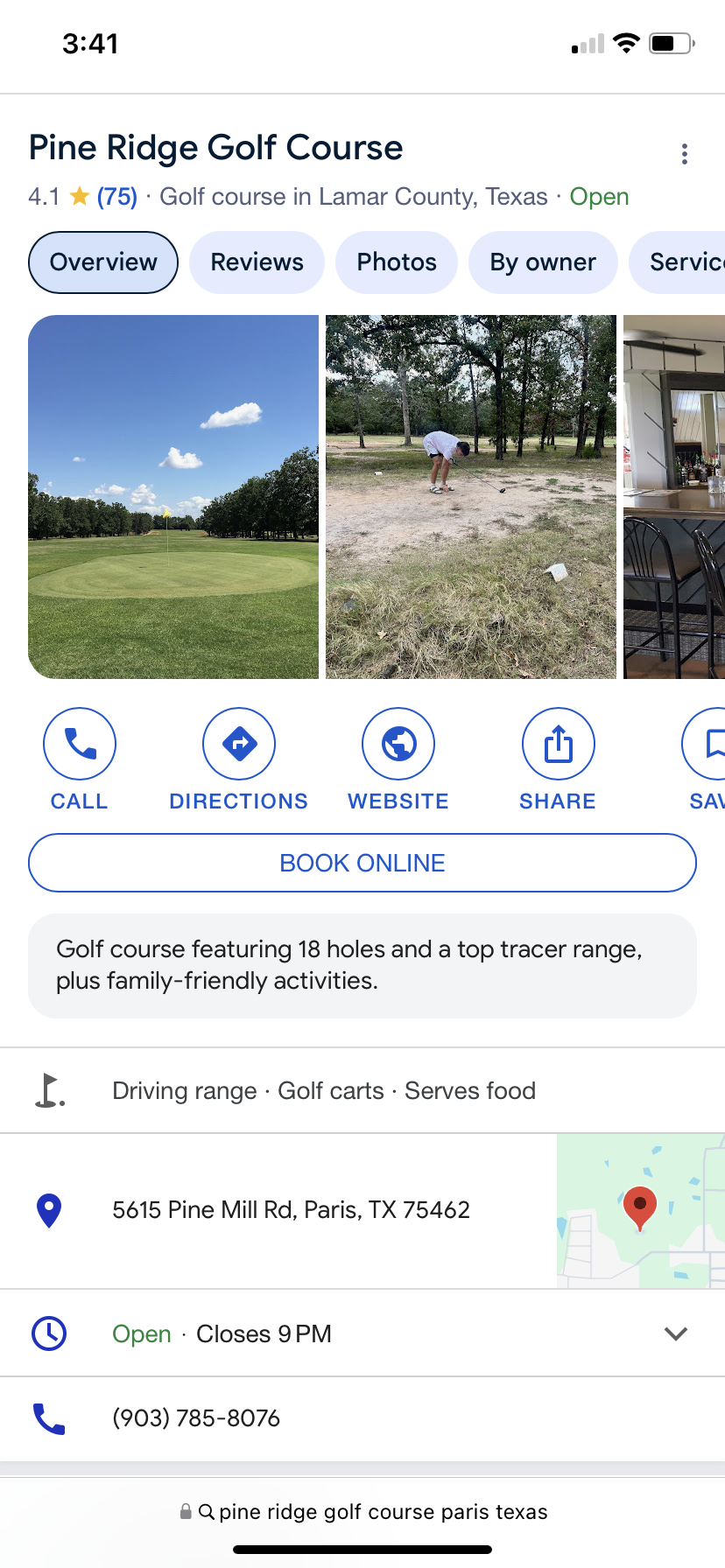 google search pine ridge mobile