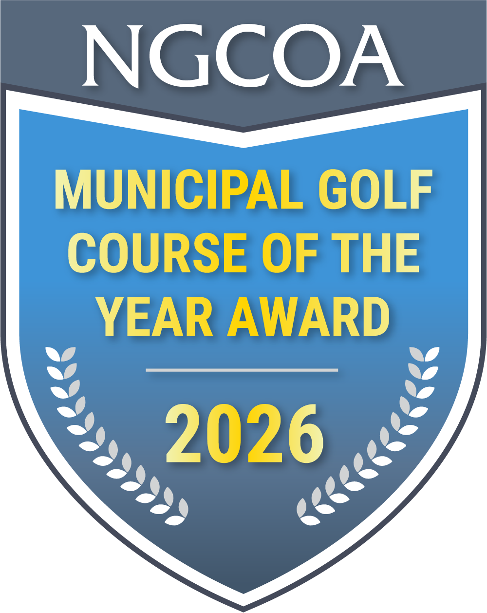 ngcoa municipal course of the year award badge