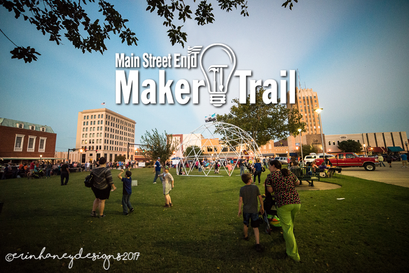 Maker Trail People flocked to downtown Enid for the Maker Trail. Photo by Erin Haney Designs