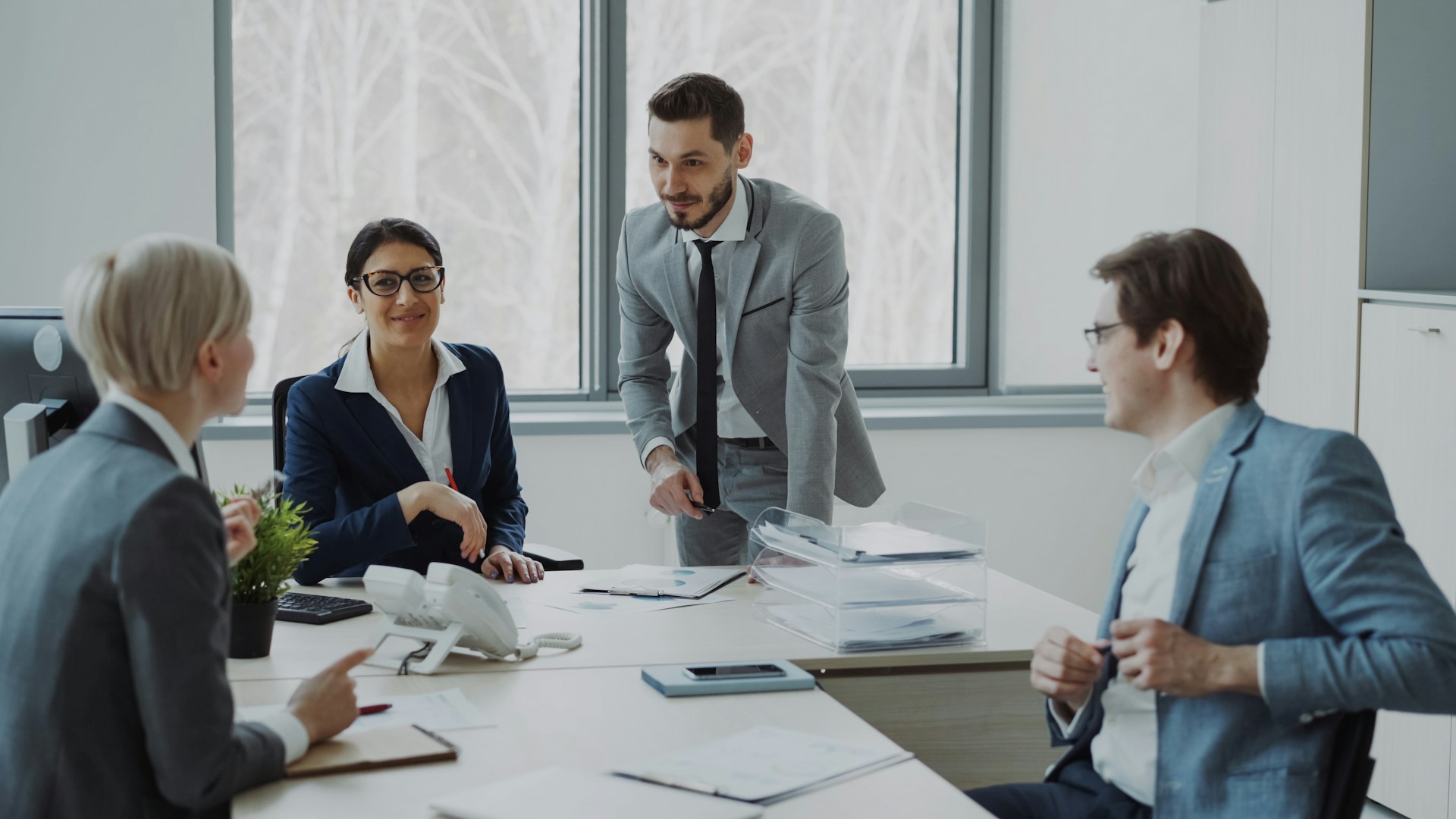 lawyers at meeting
