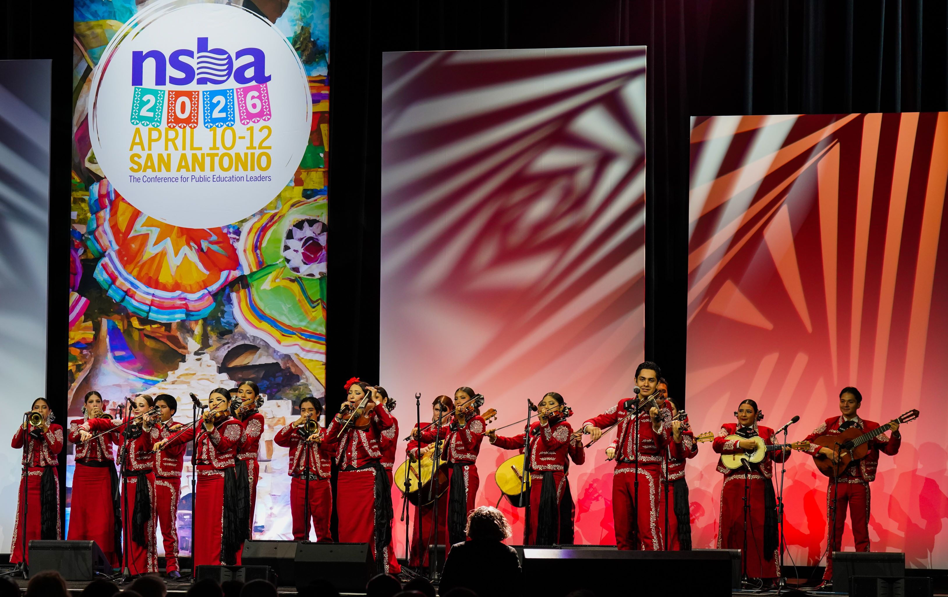 Mariachi Bonito Tech-Alitlan performs at NSBA's 2026 Annual Conference