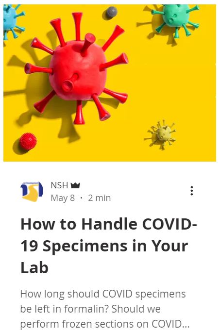 How to Handle COVID Specimens in Your Lab