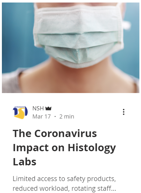 The Impact of COVID on Histology Labs