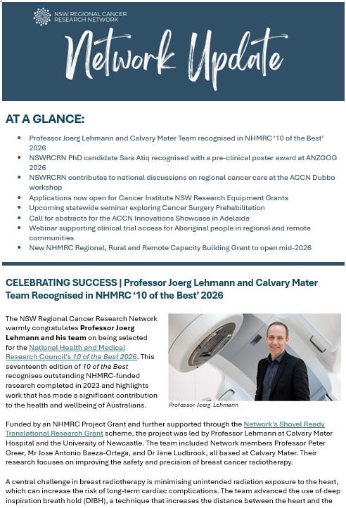 NSWRCRN Network Update Newsletter