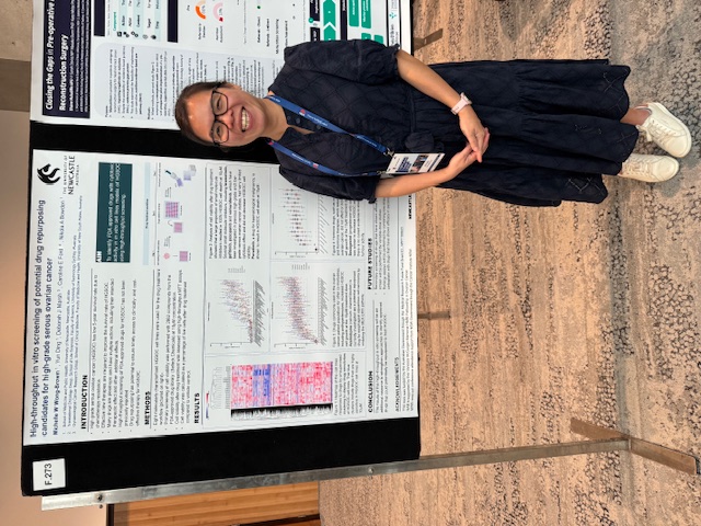 Dr Michelle Brown presenting her poster at the 2025 NSW Cancer Summit