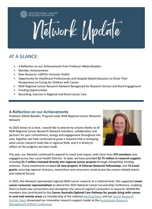 NSWRCRN Network Update Newsletter