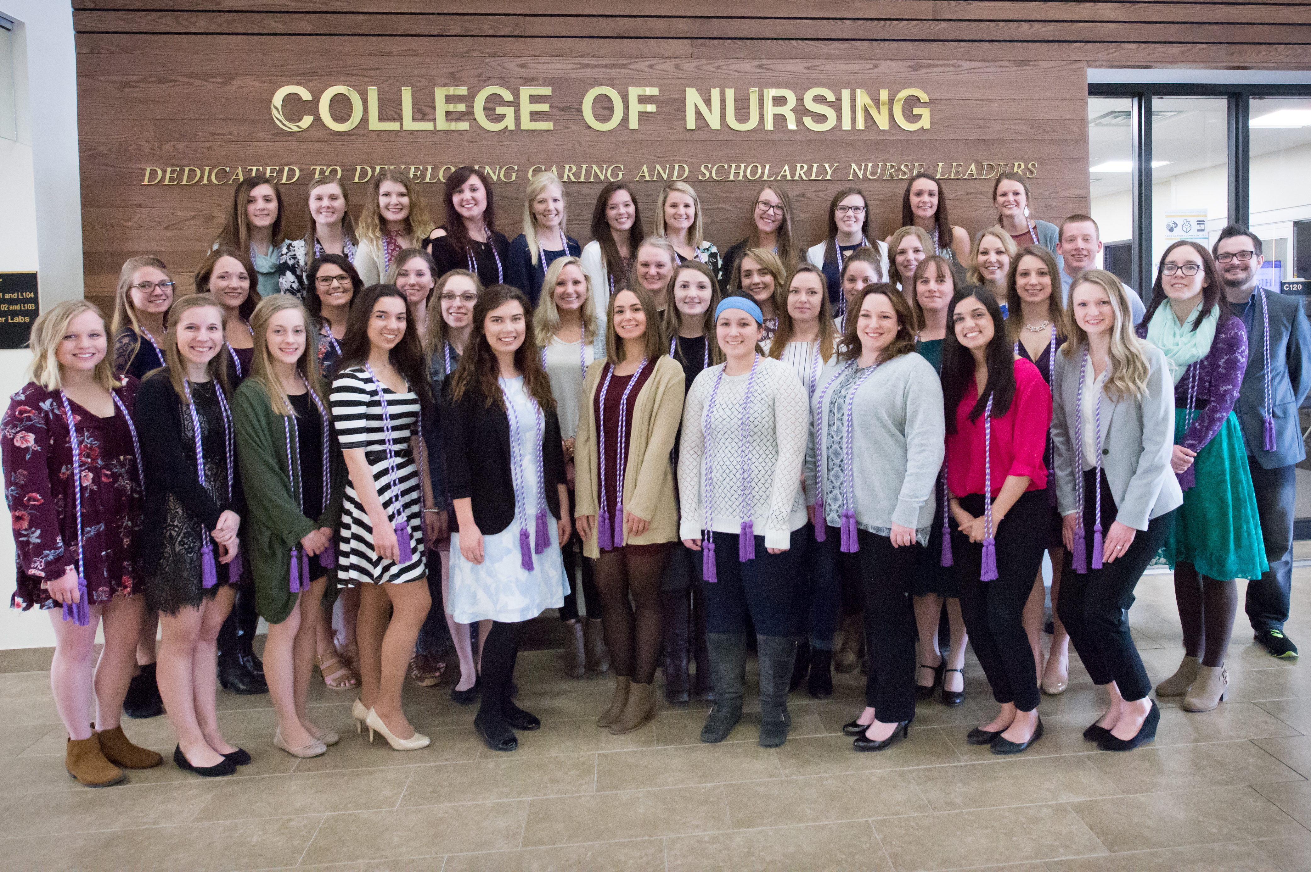 Eta Pi Inductees April 2018 New honor society members group photo