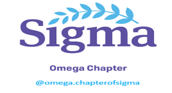 A purple and blue logo