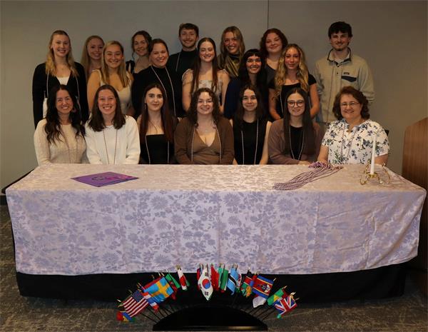 April 28, 2026, Xi Sigma Chapter Induction Ceremony - Group image of the newest honorees