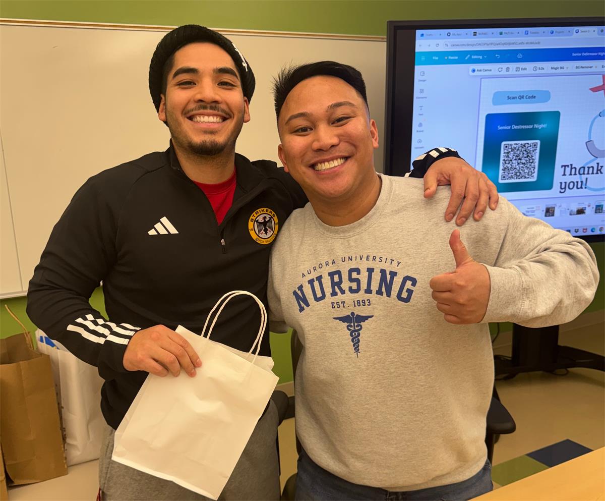 SNA at AU had a destressor event and Lambda Upsilon donated raffle prizes and snacks to the event.  It was successful!