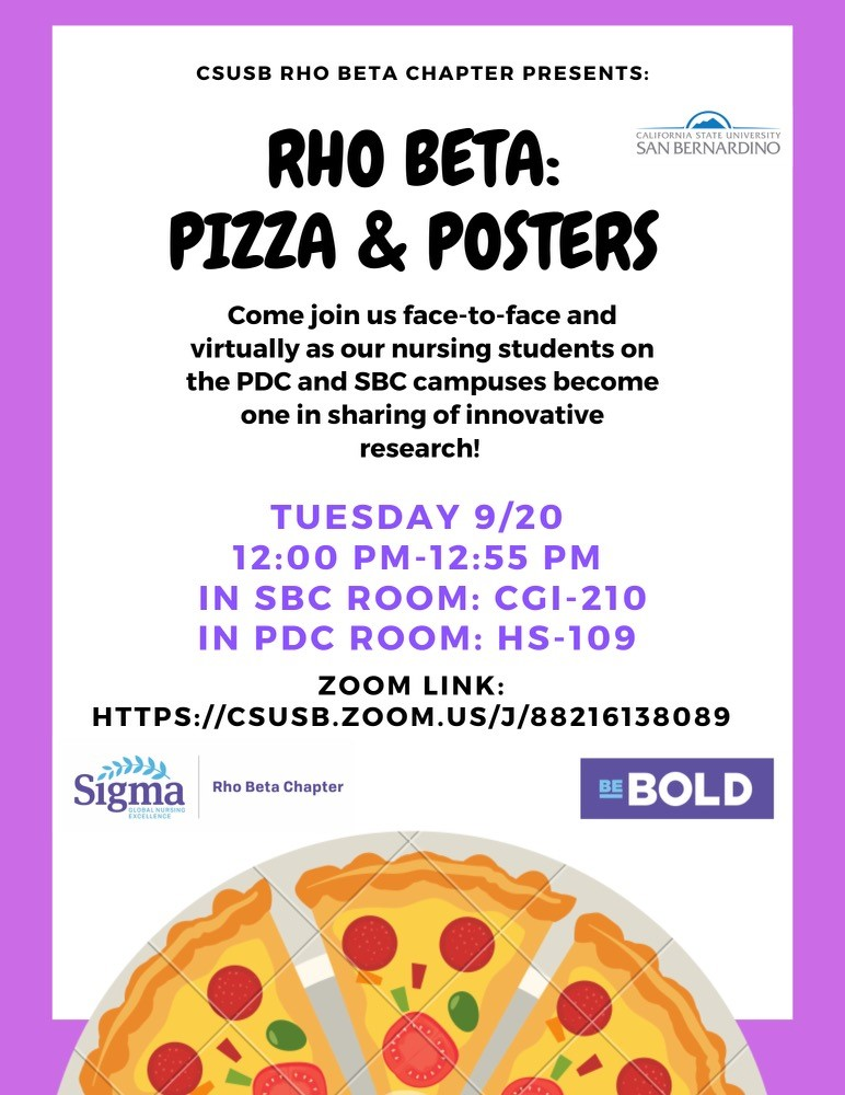 Rho Beta Research Presentation live and via Zoom