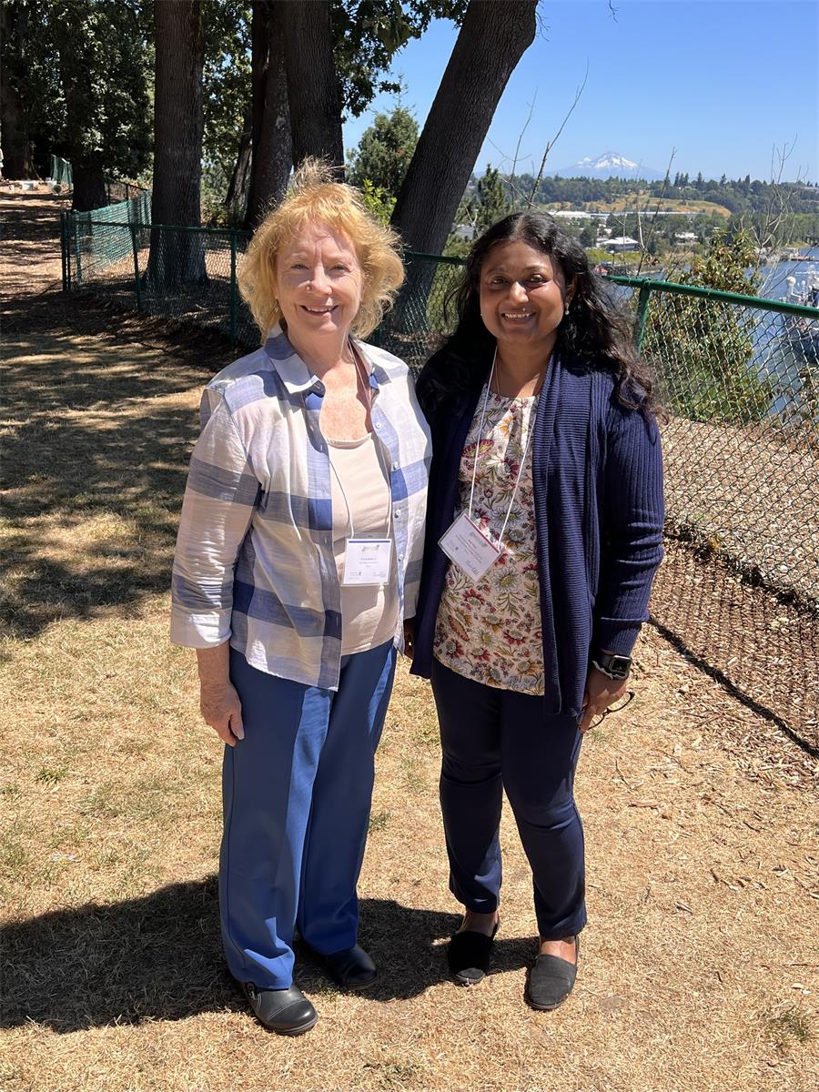 Drs. Brohard & Pillai representing Phi Chi Chapter at ELNEC Faculty Workshop 