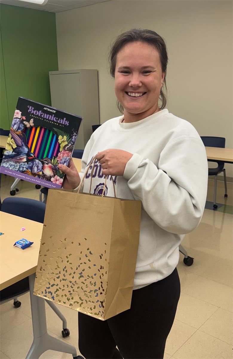 AU SNA hosted a before finals de-stress event.  Lambda provided some raffle prizes and snacks.  We have a happy winner!