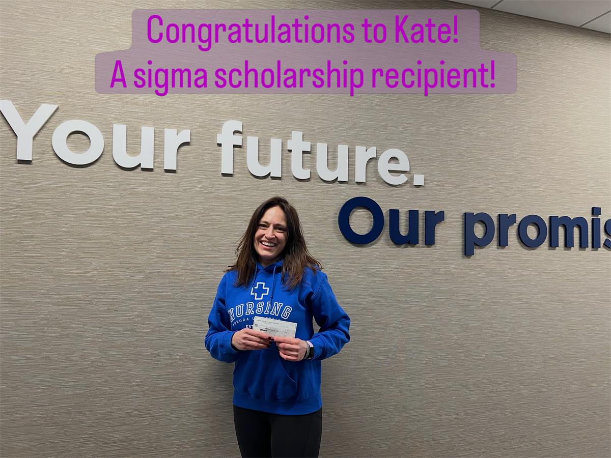 Sigma Scholarship Recipient 