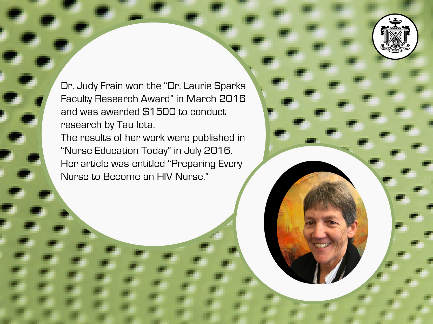 Dr. Frain Receives Research Award