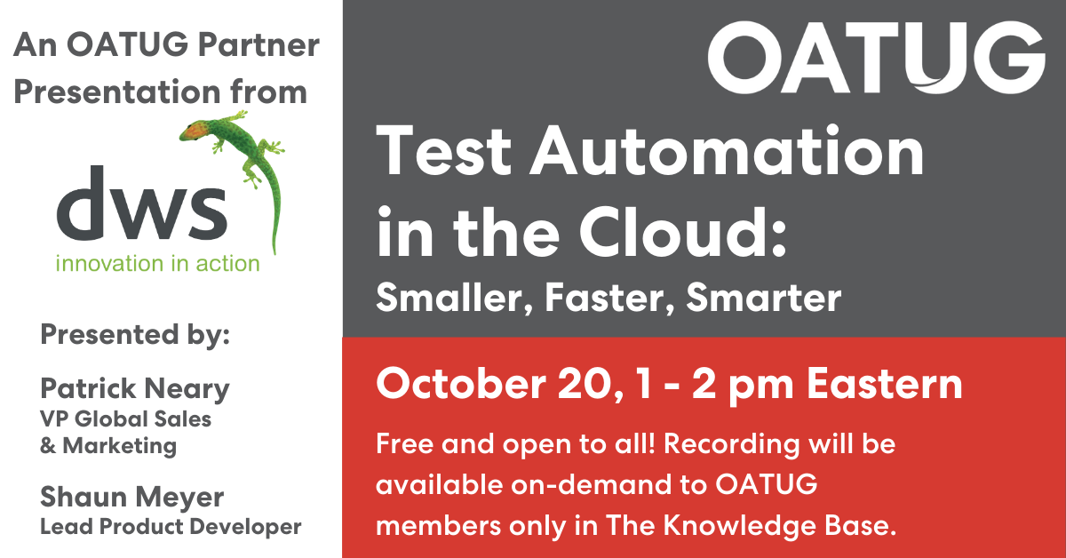 DWS Webinar - 10/20