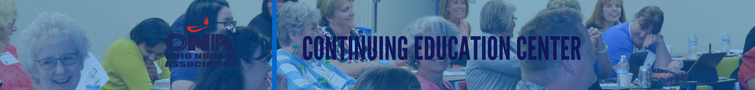 ONA CE Center logo. This will take you to the homepage