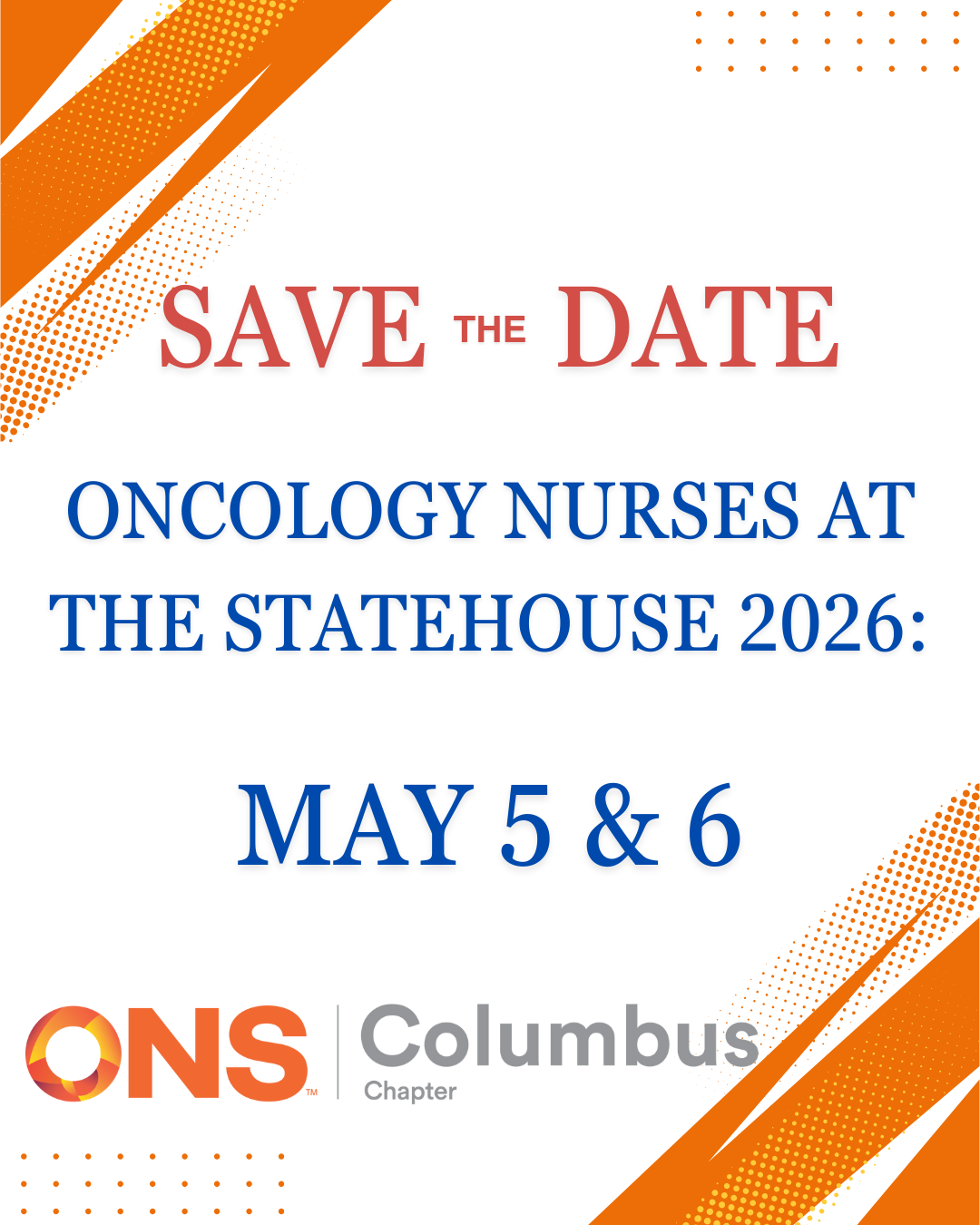 Save the Date Nurses at the Statehouse May 5 and 6 2026