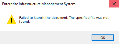 Document Link Error