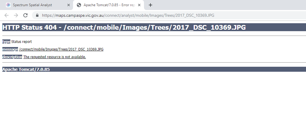SSA Image Error SSA Image Error