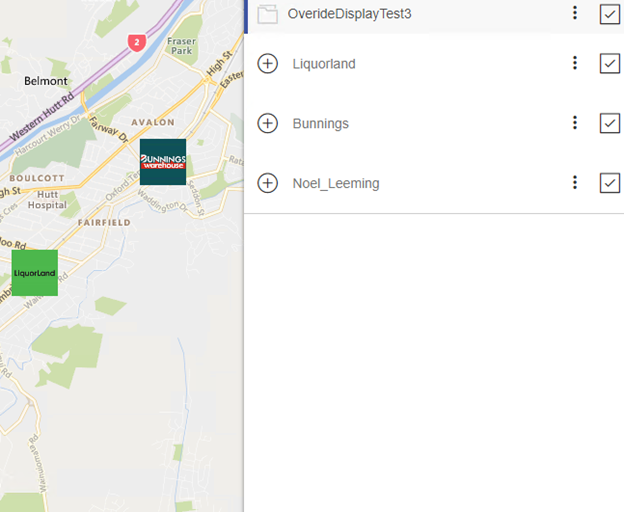 Legend appearance The legend upon tick on the map. Same result from individually turning on each layer: